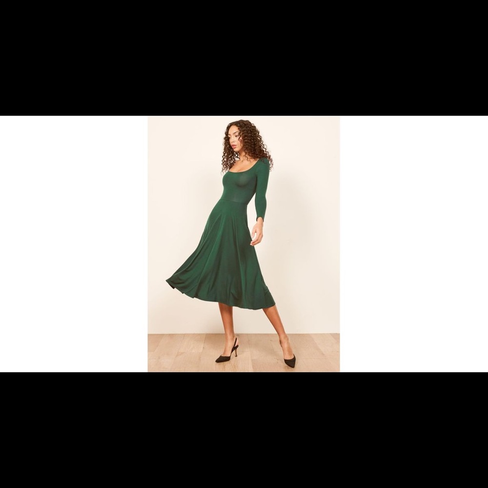 Reformation Lou dress green size small